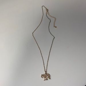 Gold Elephant Necklace